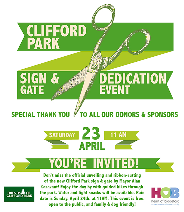 Clifford Park Sign & Gate Dedication Event - April 23, 2016